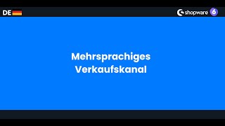 DE  Mehrsprachiges Verkaufskanal erstellen  Shopware 6 [upl. by Enale]