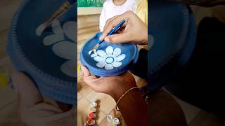 Diya painting 🪔 Easy decorative diya painting diwali painting shorts youtubeshorts [upl. by Leval]