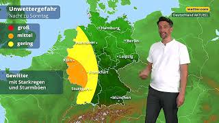 3TageWetter Brisantes Hochsommerwochenende Wann es wo gefährlich wird [upl. by Enaej]