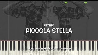 Ultimo  Piccola stella Piano tutorial with Synthesia [upl. by Anivlem38]