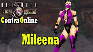 Mileena a bela experimental no Contra Online  Ultimate Mortal Kombat 3 [upl. by Edrick]