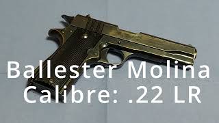 Pistola Ballester Molina calibre 22 LR [upl. by Claudy925]