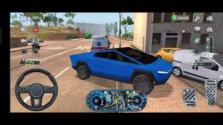 Tesla Cyber Truck Driving Gameplay  Taxi Driving Games  Xcrashes100 [upl. by Enitsirhk]