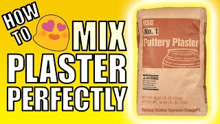 How to mix plaster PERFECTLY using a simple formula [upl. by Eelidnarb]