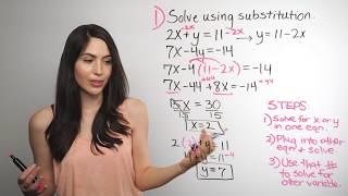 Solving Systems of Equations Substitution Method NancyPi [upl. by Decamp252]