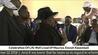 LIVECelebration Of Life Well Lived of Maurice Makokha [upl. by Etnemelc]