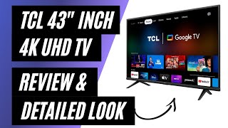 TCL 43quot SSeries 4K UHD HDR LED SMART TV WITH GOOGLE TV  Review amp Detailed [upl. by Jo-Ann]