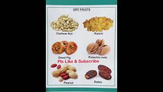 Some Dry Fruits education english vocabulary viralshort dryfruits fruit foodlover learning [upl. by Rowley919]