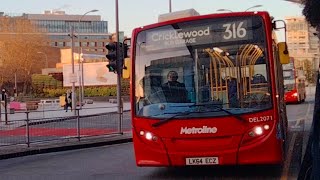 Busy Afternoon Journey Route 316 Towards Cricklewood Bus Garage [upl. by Benjamen77]