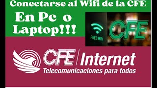 Conectarse al wifi de CFE con PC o Laptop [upl. by Enerual]