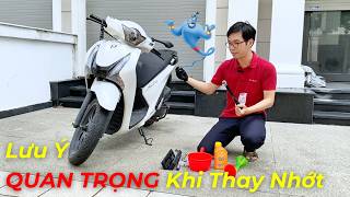 Hướng Dẫn Thay Nhớt Đúng Cách  Thay Nhớt Cho Honda Sh 2016 [upl. by Londoner]