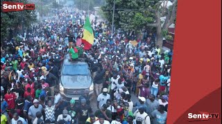 🔴Direct  Urgent  Retour de Ousmane Sonko en Casamance avec la grande caravane de Diomaye Président [upl. by Aicercal]