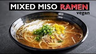 Vegan Miso Ramen Recipe  COOKBOOK EDITION  EASY MIXED MISO ARTS [upl. by Darryn]