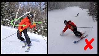 How to CARVE Telemark Turns  Using Your Shoulders  TIP 2 [upl. by Polard332]