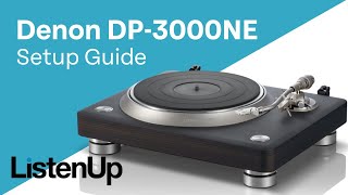 How To Setup Denon DP3000NE DirectDrive Turntable [upl. by Neddie]