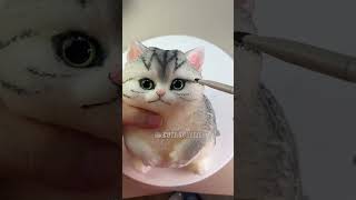 Makeup the squishy huge cat squishy cute kitty kitten handmade satisfying stressrelief [upl. by Kinnon]