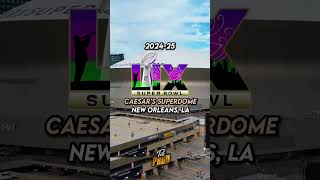 The Next 4 Super Bowl Locations shorts [upl. by Gnak]