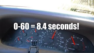 060 Speed Test With The Hydra Chip Tuner 73 L Powerstroke F250 Super Duty Diesel INSANE [upl. by Iila]