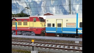 12058Una  New Delhi Janshatabdi Express From Chandigarh  IR In MSTS In Open Rail [upl. by Alonzo122]