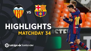 Highlights Valencia CF vs FC Barcelona 23 [upl. by Dot263]