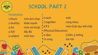 Movers vocabularies School part 2 [upl. by Patman]