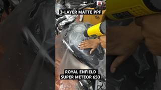 3LAYER MATTE PPF  ROYAL ENFIELD SUPER METEOR 650 [upl. by Gorman]