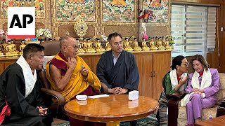 Nancy Pelosi other US representatives meet with the Dalai Lama in India [upl. by Wellesley]