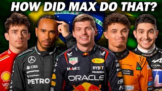 How To Become An F1 Champion Max Verstappen Edition Brazil GP [upl. by Hgielsa259]