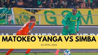 Matokeo ya Yanga vs Simba leo 20 April 2024 Yanga simba [upl. by Lemej]