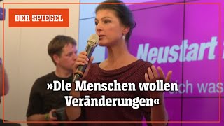 Sahra Wagenknecht über BSWErfolg  DER SPIEGEL [upl. by Ahseia152]