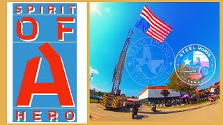 Spirit of a Hero benefit ride Strokers Dallas to American Eagle HD steelhorsearound motovlog [upl. by Vanny456]