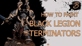 HOW TO PAINT BLACK LEGION TERMINATORS [upl. by Esoranna]