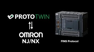 Connect to Omron NJNX PLC using Omron FINS  Virtual Commissioning [upl. by Ahtekahs129]