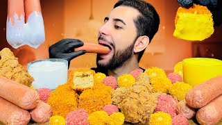 ASMR MUKBANG KFC Fried Chicken Nuggets Crispy Potato Balls Sausages [upl. by Enila]