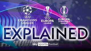 Explained The NEW Champions League Europa League amp Europa Conference League format 😮🗂️ [upl. by Carolann829]