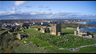 Tynemouth Priory  4k Drone footage  Tyne amp Wear  Northumberland  UK DJI Mavic Pro 2 [upl. by Arobed]