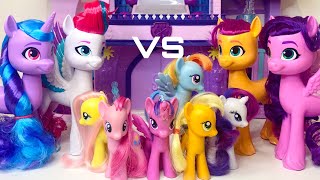 Mane 6 VS New My Little Pony GIANTS [upl. by Merth]