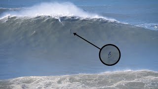 Biggest Waves Of The Season  Nazare Portugal [upl. by Elokin]