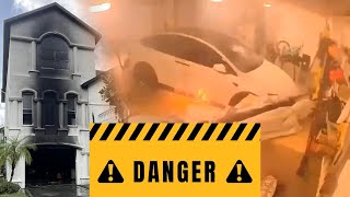 Hurricane Helene Aftermath EVs on Fire amp Safety Tips [upl. by Immaj333]