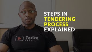 STEPS IN TENDERING PROCESS EXPLAINED [upl. by Levana]