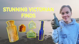 Mudlarking  Finding beautiful Victorian relics on our lucky beach [upl. by Berard154]