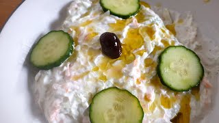 TZATZIKI SAUCE  GREEK YOGURT AND GARLIC SAUCE [upl. by Amahcen533]