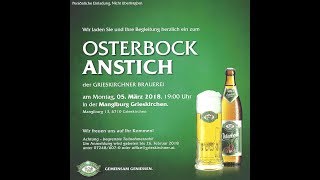 Osterbock Anstich in Grieskirchen am 5 3 2018 [upl. by Ellerret]