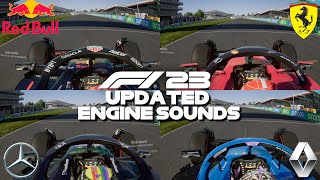 F1 23 Gameplay NEW ENGINE SOUND COMPARISON All 4 Engine Manufacturers [upl. by Ylahtan]