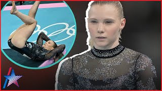 Why Olympic Gymnast Jade Carey FELL During Floor Routine [upl. by Maison]