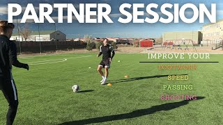 Partner Session  Improve Your Footwork Speed Passing and Shooting [upl. by Ahcorb]