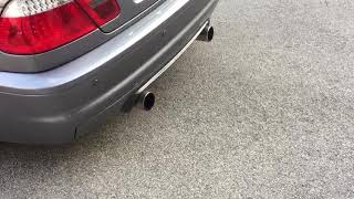 Bmw 330d e46 custom exhaust sound [upl. by Asiul]