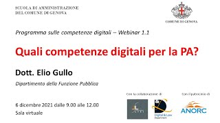 Competenze digitali per la PA [upl. by Atiral]