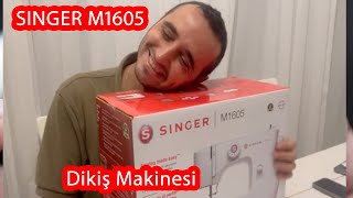 SINGER M1605 Dikiş makinesi tanıtımı Dikiş makinesi kurulumu ve ilk dikiş trending [upl. by Ginni511]