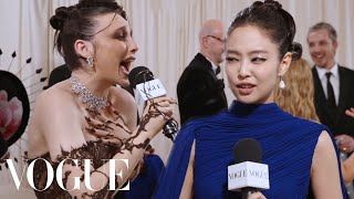 Jennie on Her Getting Ready Playlist for the Met Gala  Met Gala 2024 With Emma Chamberlain [upl. by Dnomayd533]